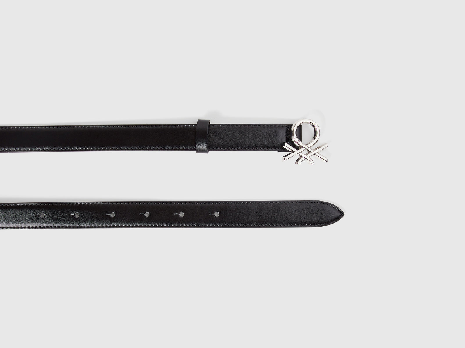 Cintura logo da donna nero 2 | Benetton Outlet