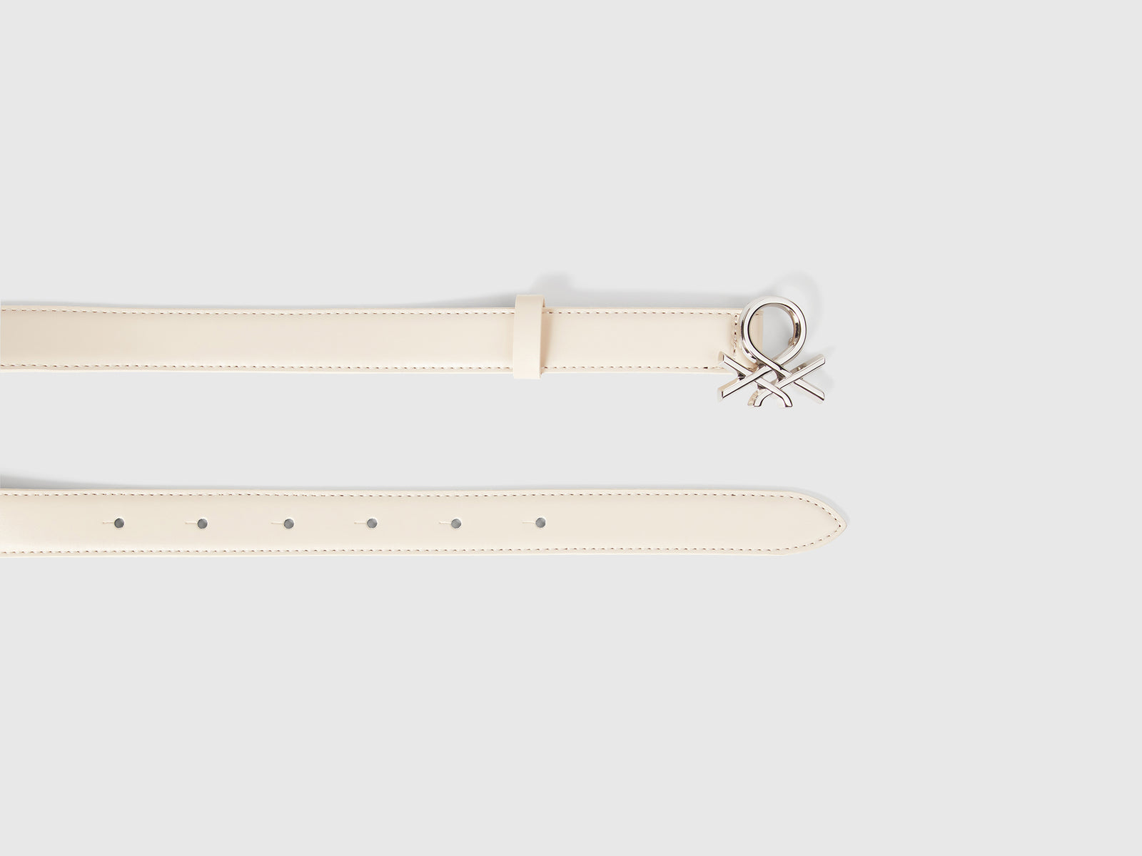 Logo belt da donna beige 2 | Benetton Outlet