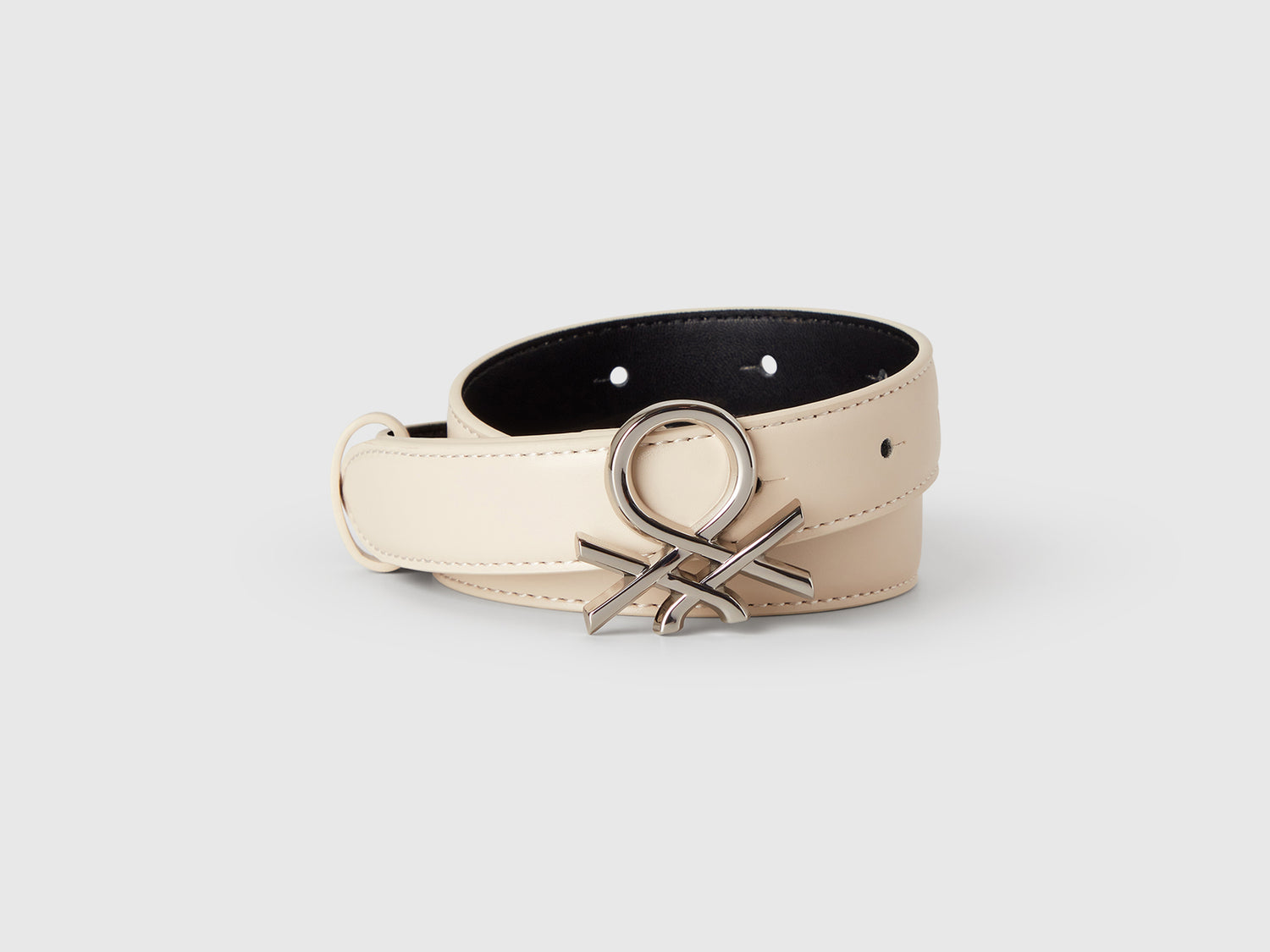 Logo belt da donna beige | Benetton Outlet