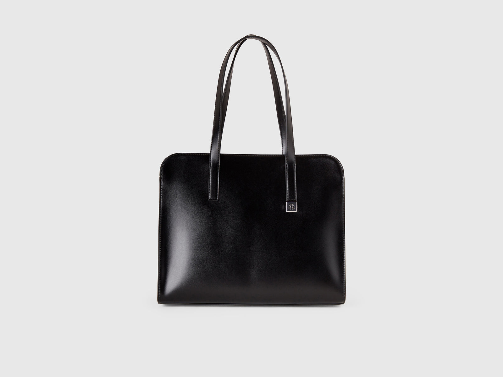 Shoulder bag with double handle da donna nero | Benetton Outlet