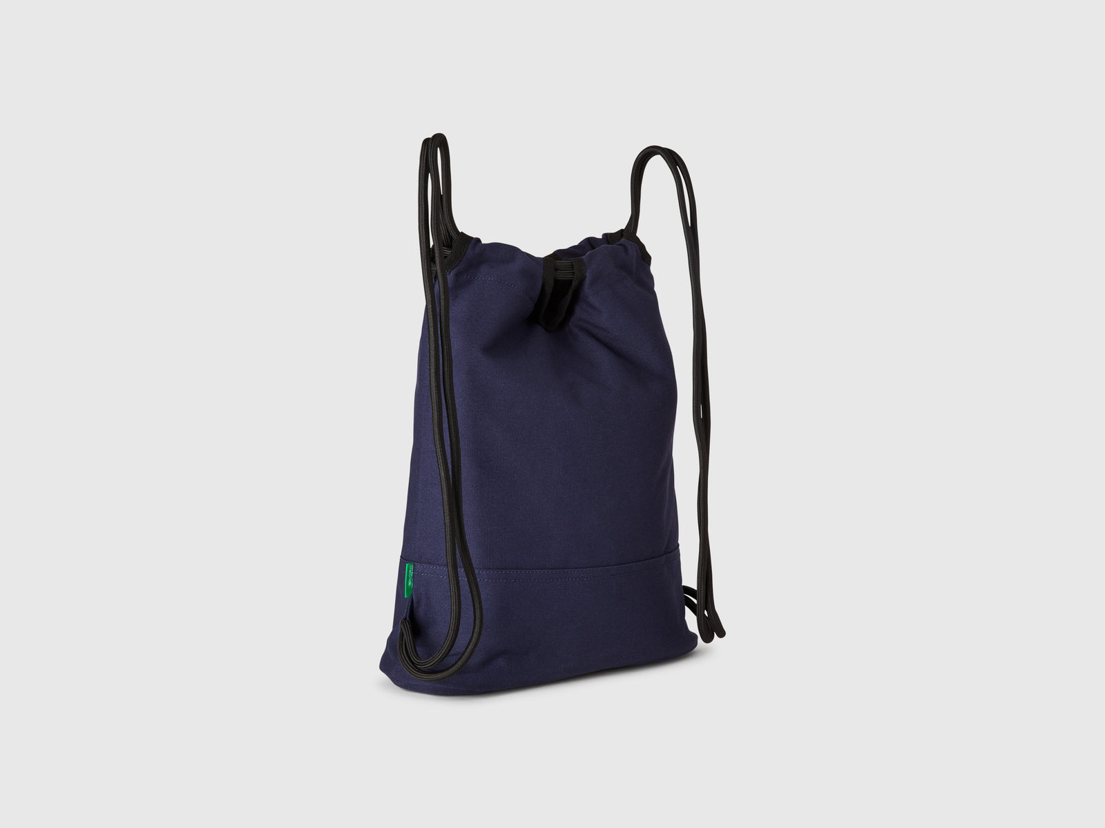 Sacca zaino in puro cotone da uomo blu 2 | Benetton Outlet