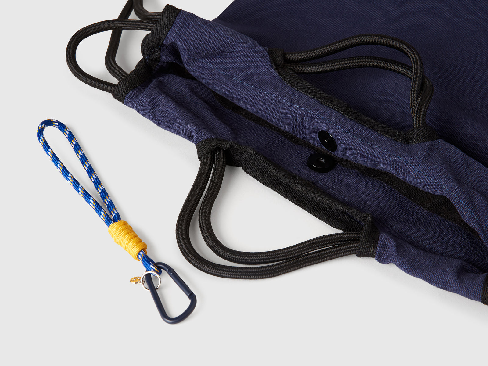 Sacca zaino in puro cotone da uomo blu 3 | Benetton Outlet