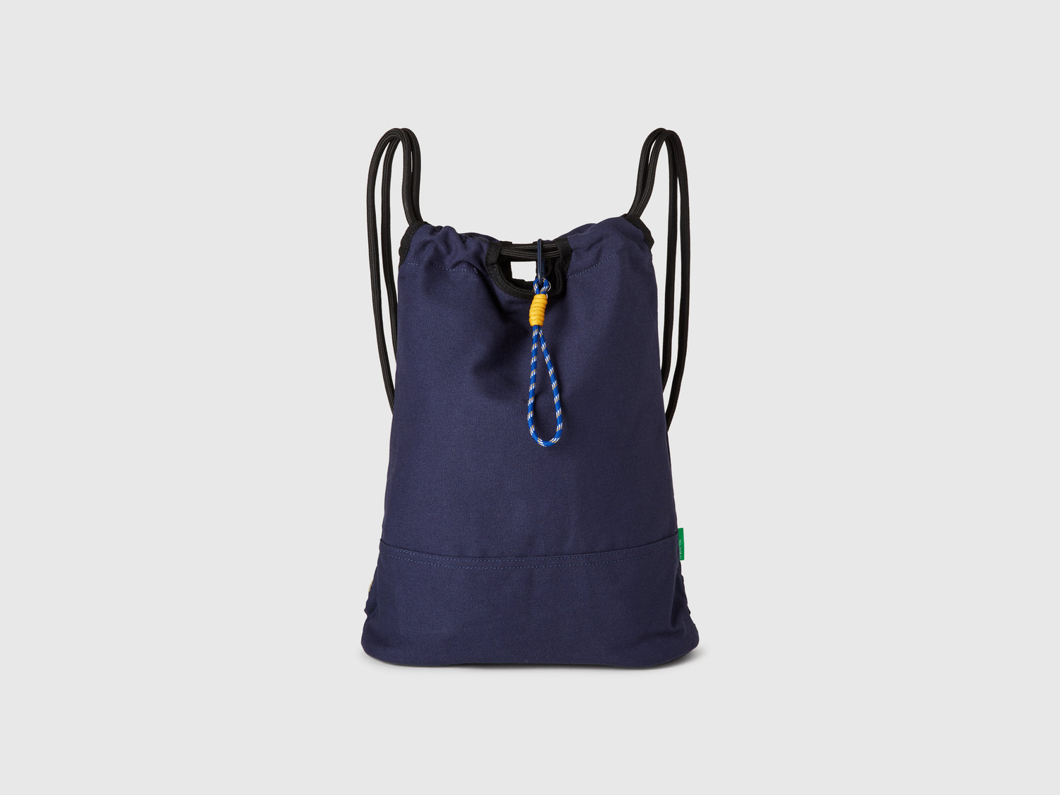 Sacca zaino in puro cotone da uomo blu | Benetton Outlet