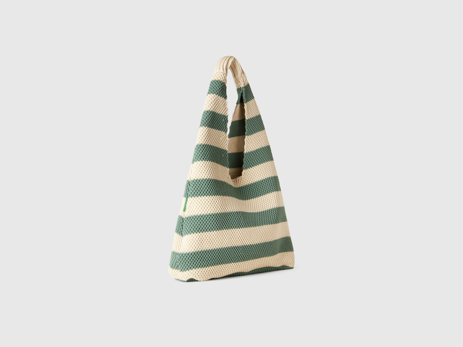 Crochet shoulder bag da donna verde oliva | Benetton Outlet