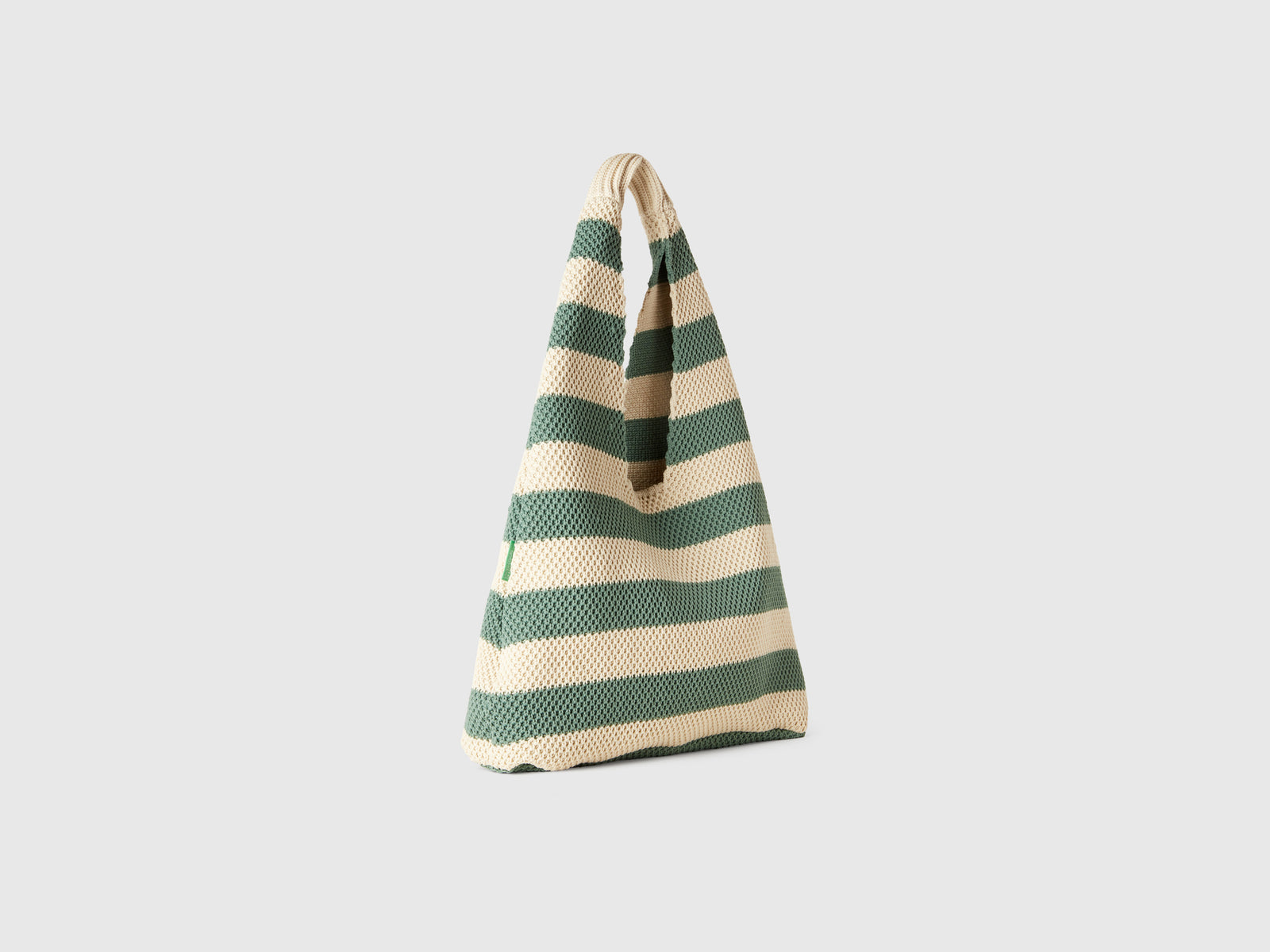 Crochet shoulder bag da donna verde oliva | Benetton Outlet