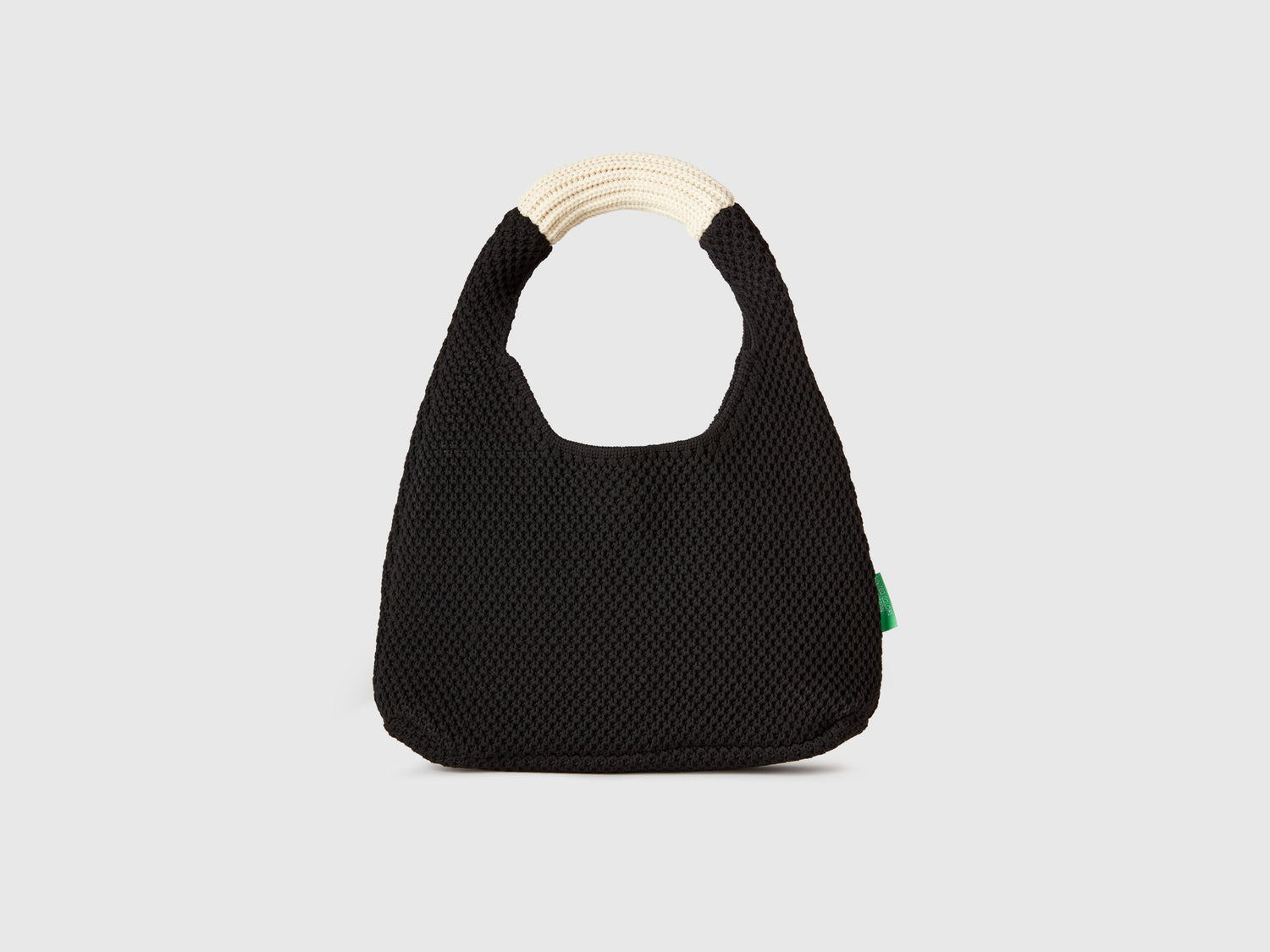Small crochet shoulder bag da donna nero | Benetton Outlet