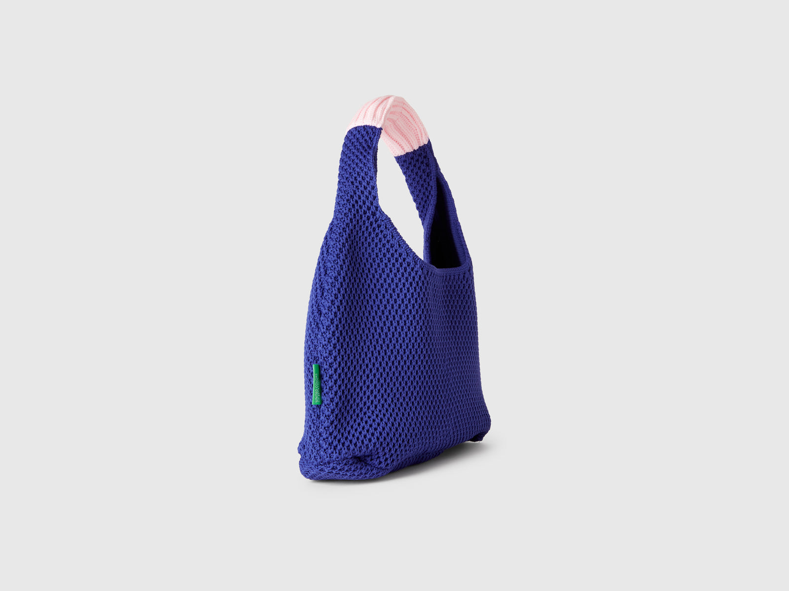 Borsa piccola a spalla crochet da donna bluette 2 | Benetton Outlet