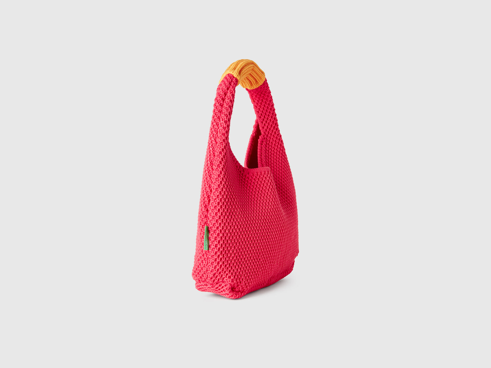 Borsa piccola a spalla crochet da donna fucsia 2 | Benetton Outlet