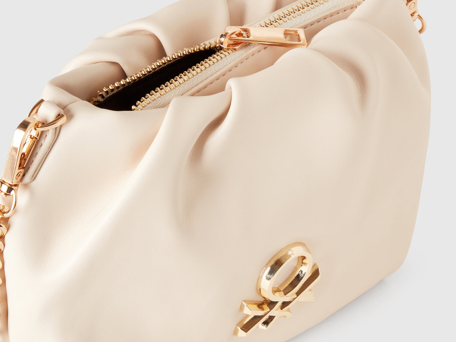 Mini clutch with shoulder strap da donna bianco panna 3 | Benetton Outlet