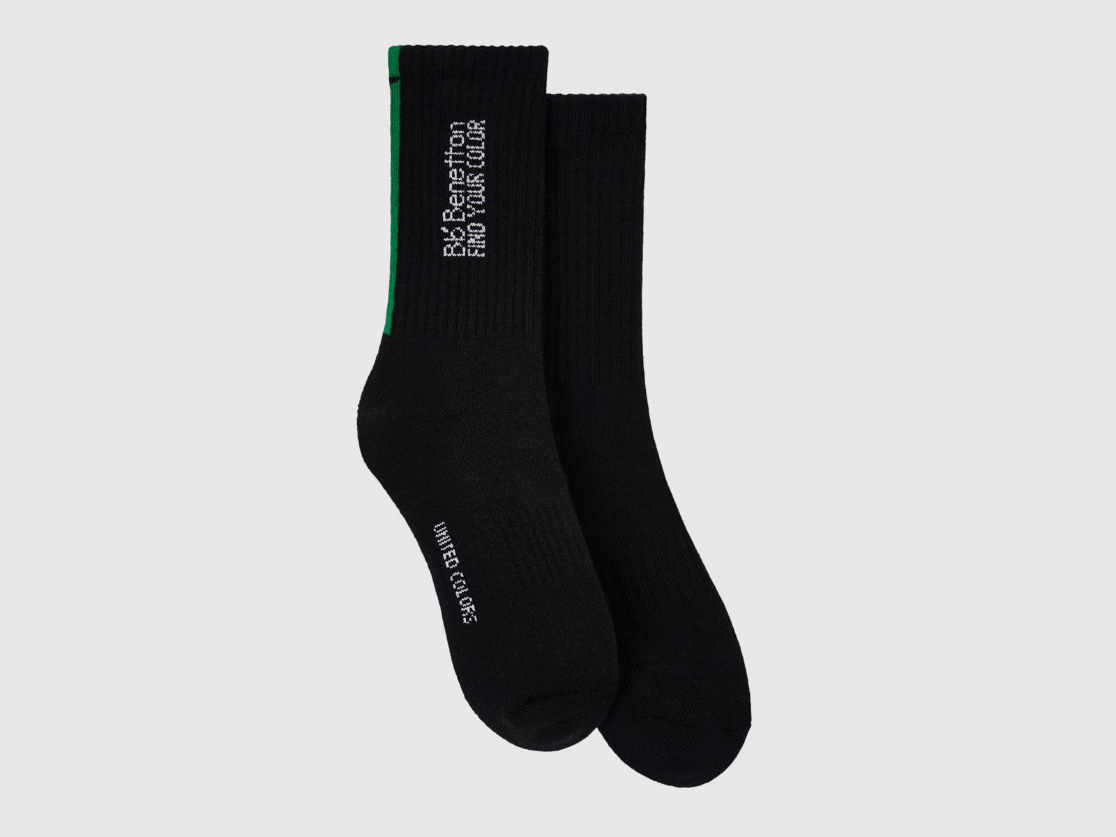 Calzini in misto cotone stretch da donna nero 2 | Benetton Outlet