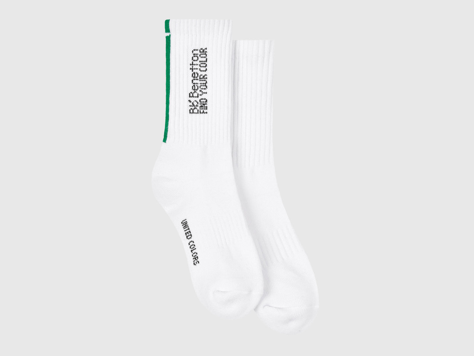 Calzini in misto cotone stretch da donna bianco 2 | Benetton Outlet