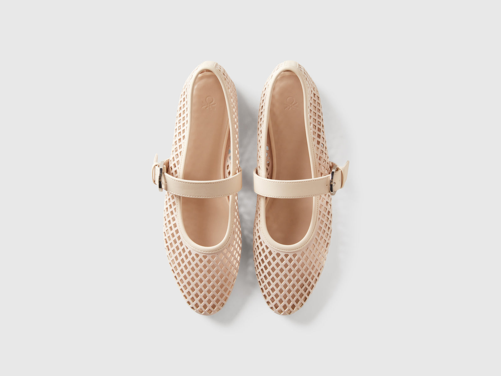 Ballerine a rete da donna bianco panna 4 | Benetton Outlet