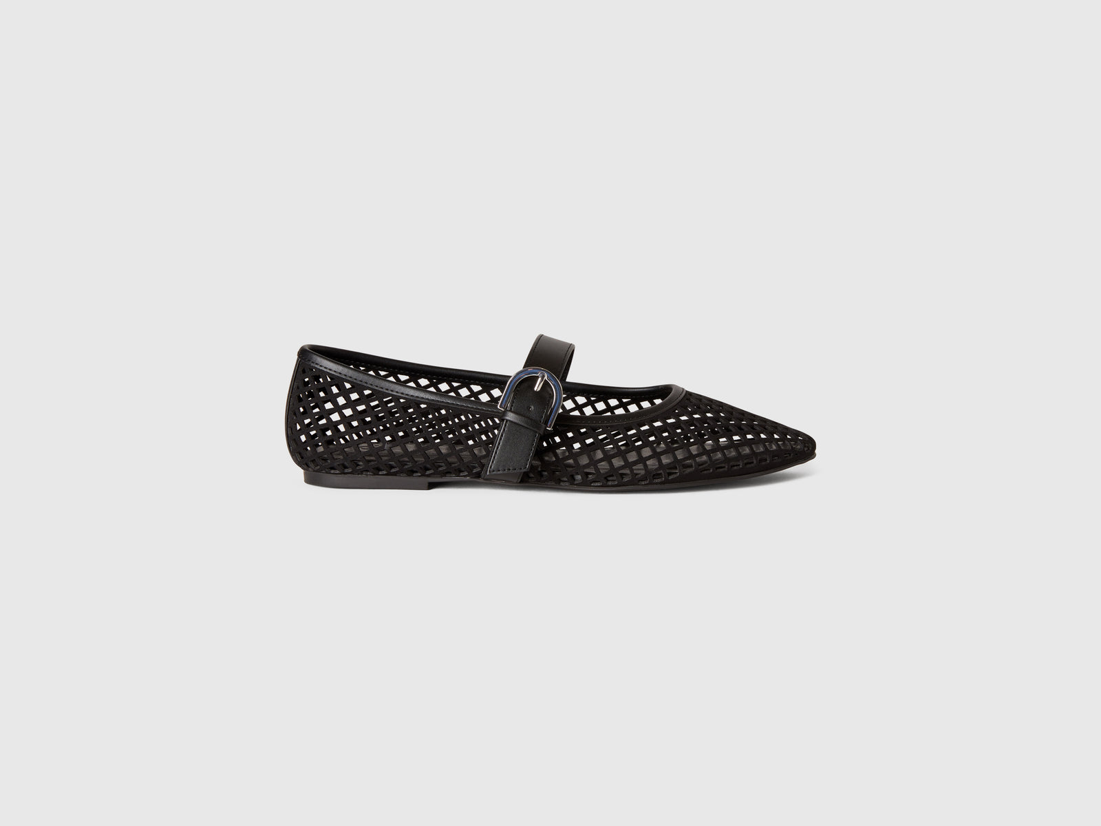 Ballerine a rete da donna nero | Benetton Outlet