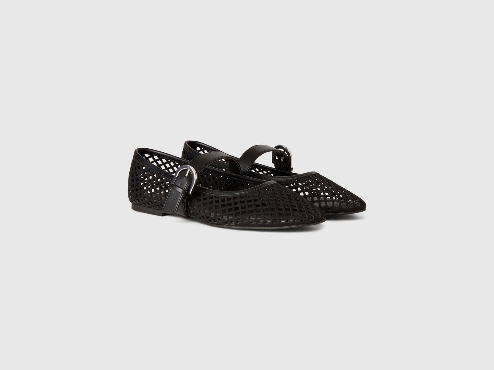 Ballerine a rete da donna nero 3 | Benetton Outlet