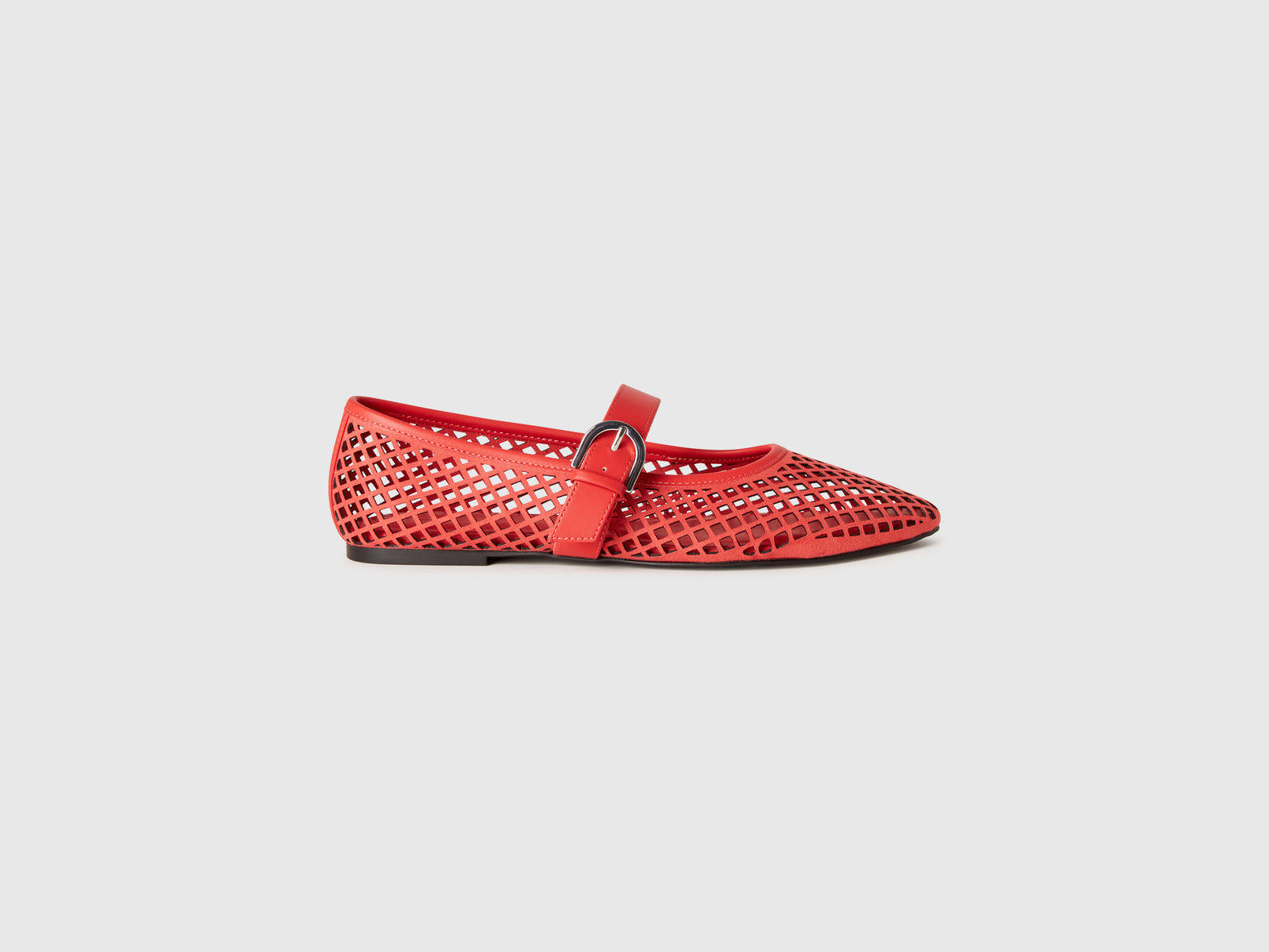 Ballerine a rete da donna rosso mattone | Benetton Outlet
