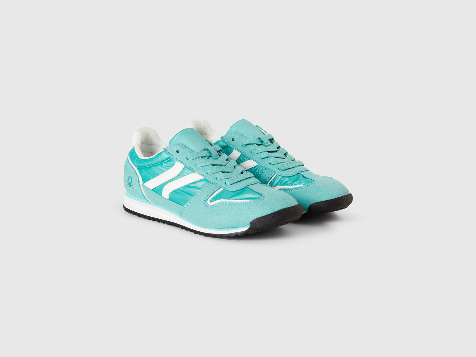 Sneakers basse da donna verde acqua 3 | Benetton Outlet