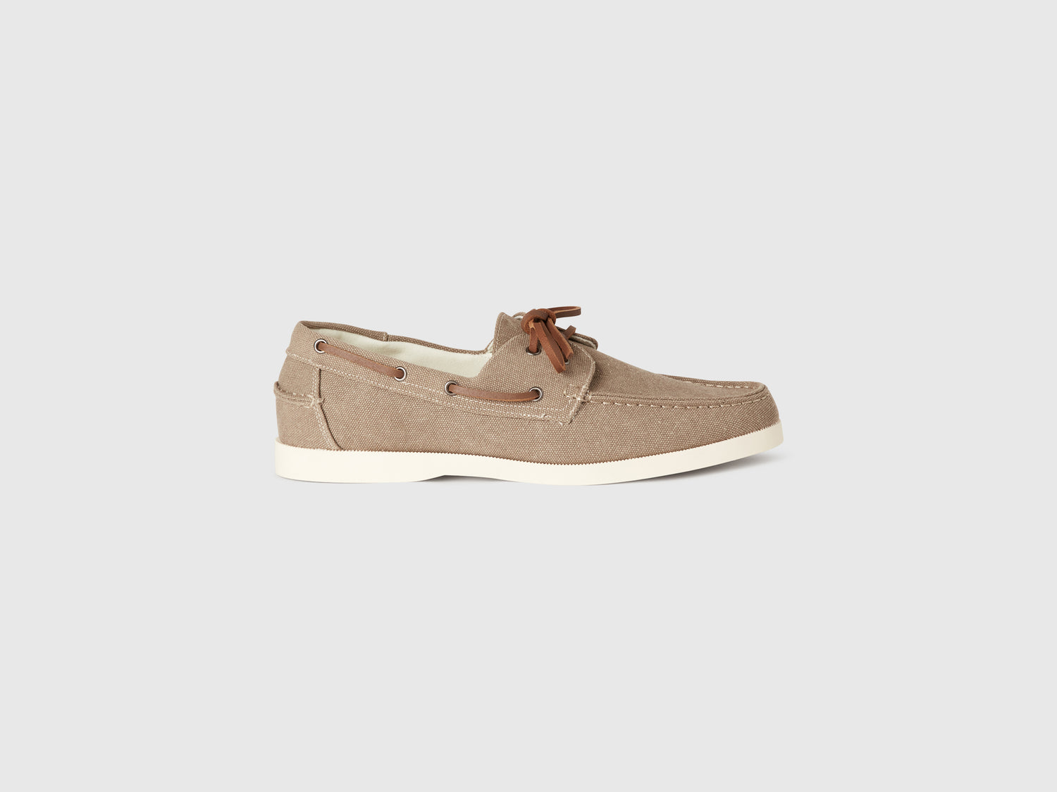 Mocassini con lacci da uomo beige | Benetton Outlet