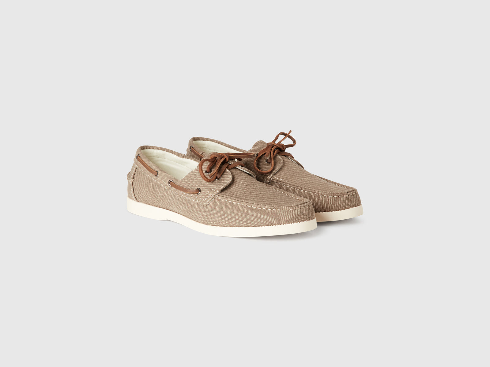 Mocassini con lacci da uomo beige 3 | Benetton Outlet