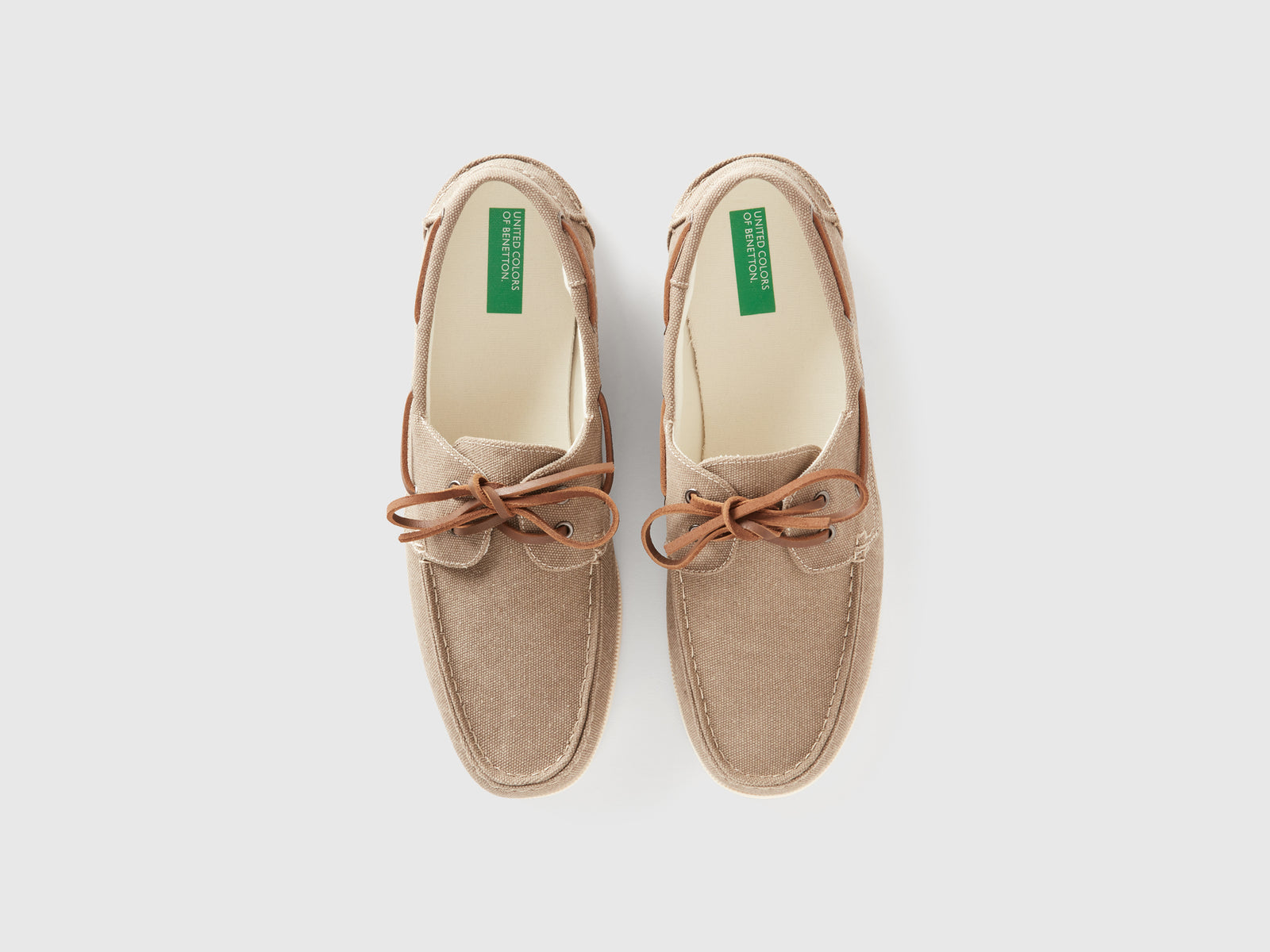 Mocassini con lacci da uomo beige 4 | Benetton Outlet