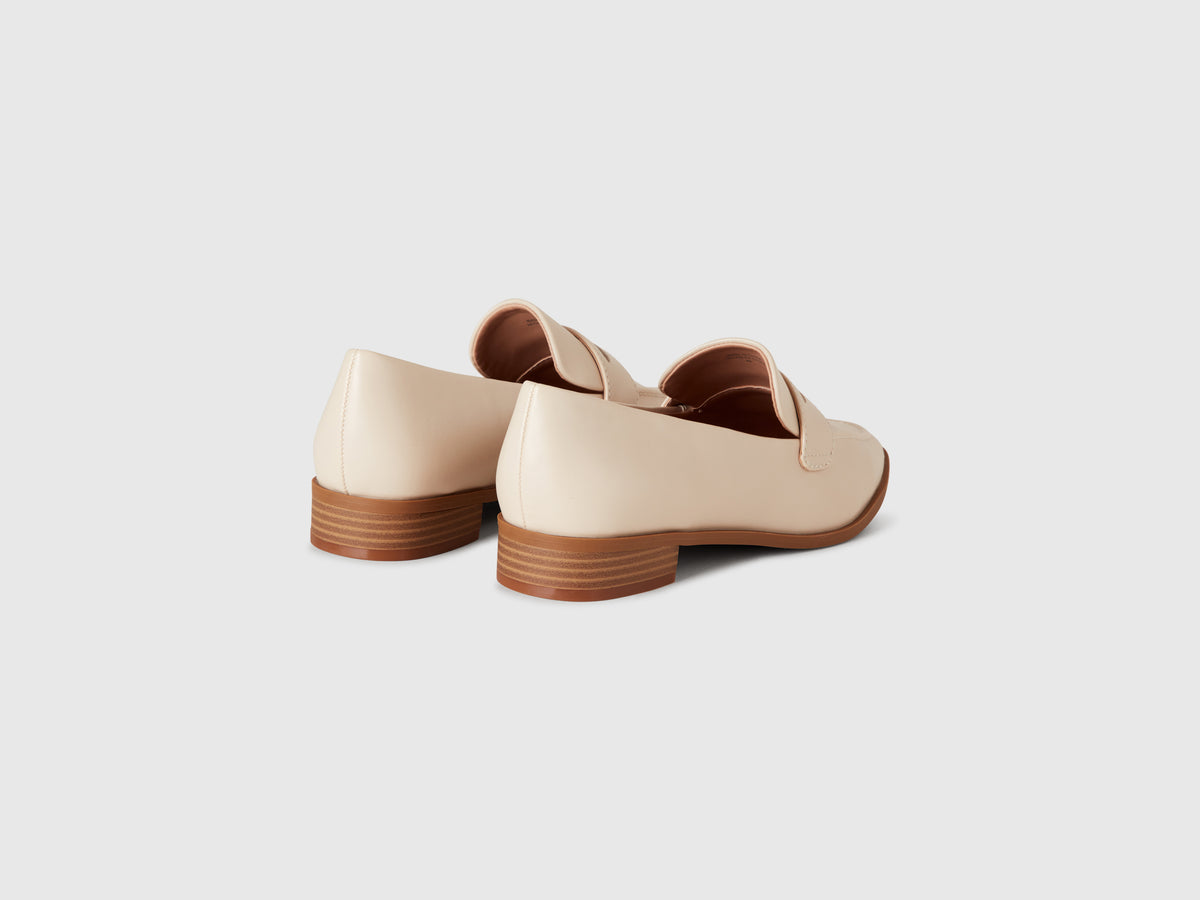 Coated fabric moccasins
