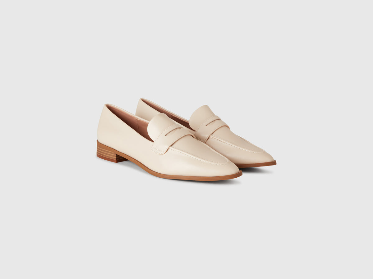 Coated fabric moccasins