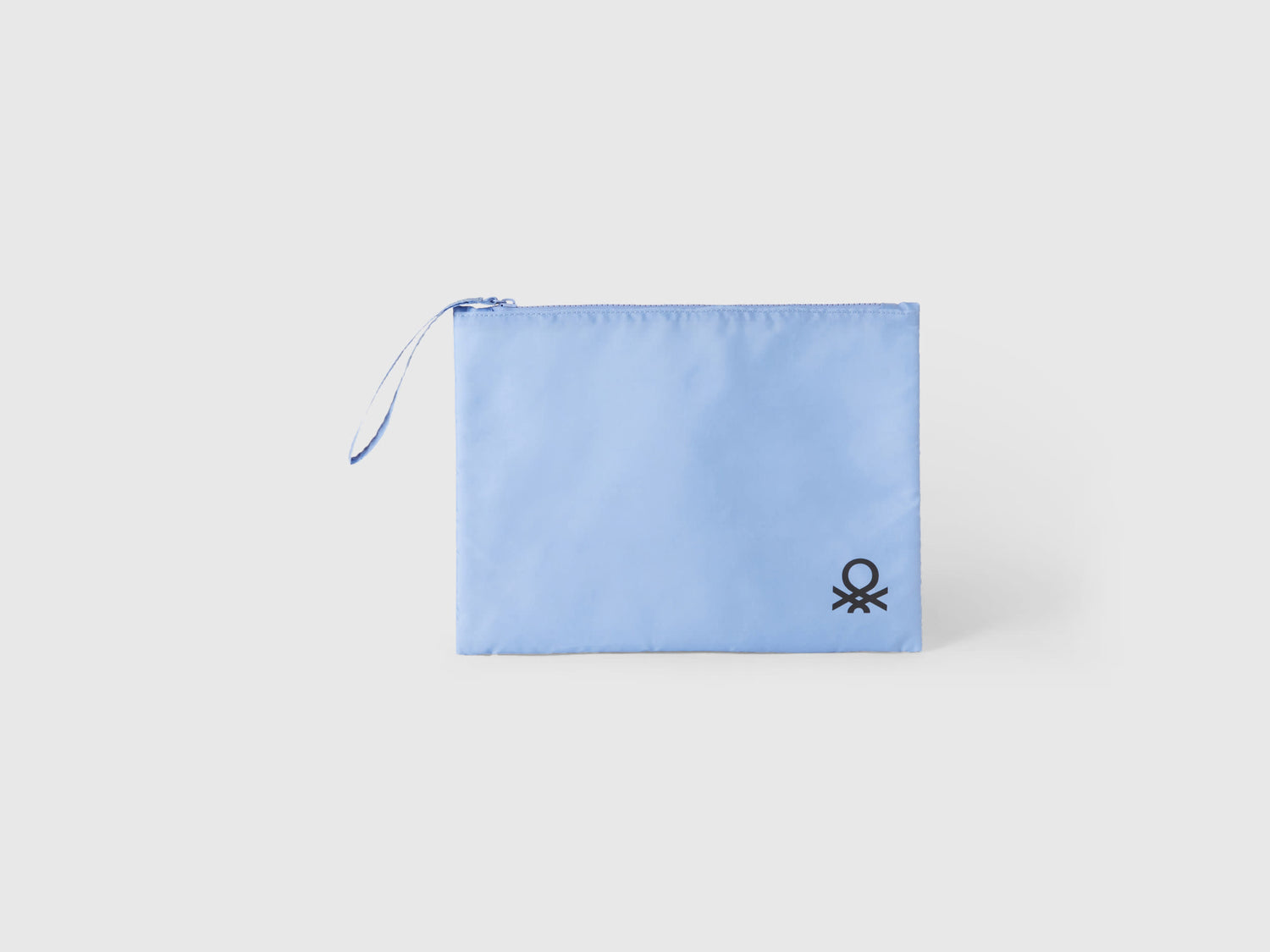 Busta grande con logo da uomo azzurro | Benetton Outlet