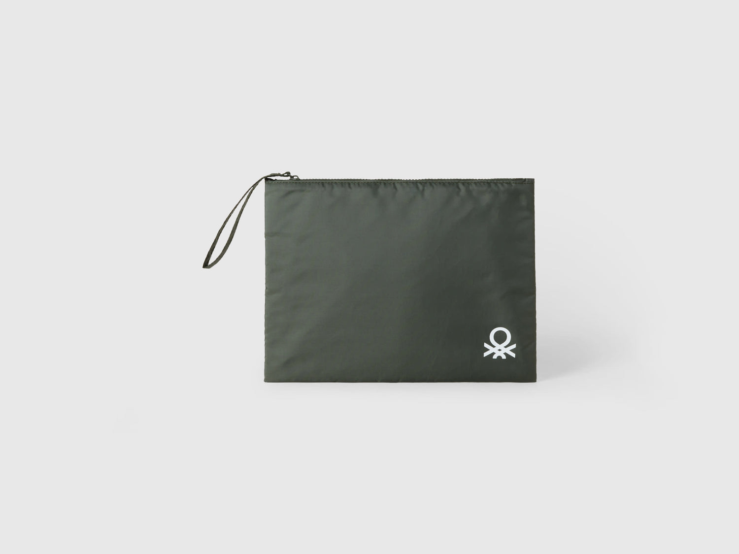 Busta grande con logo da uomo verde militare | Benetton Outlet