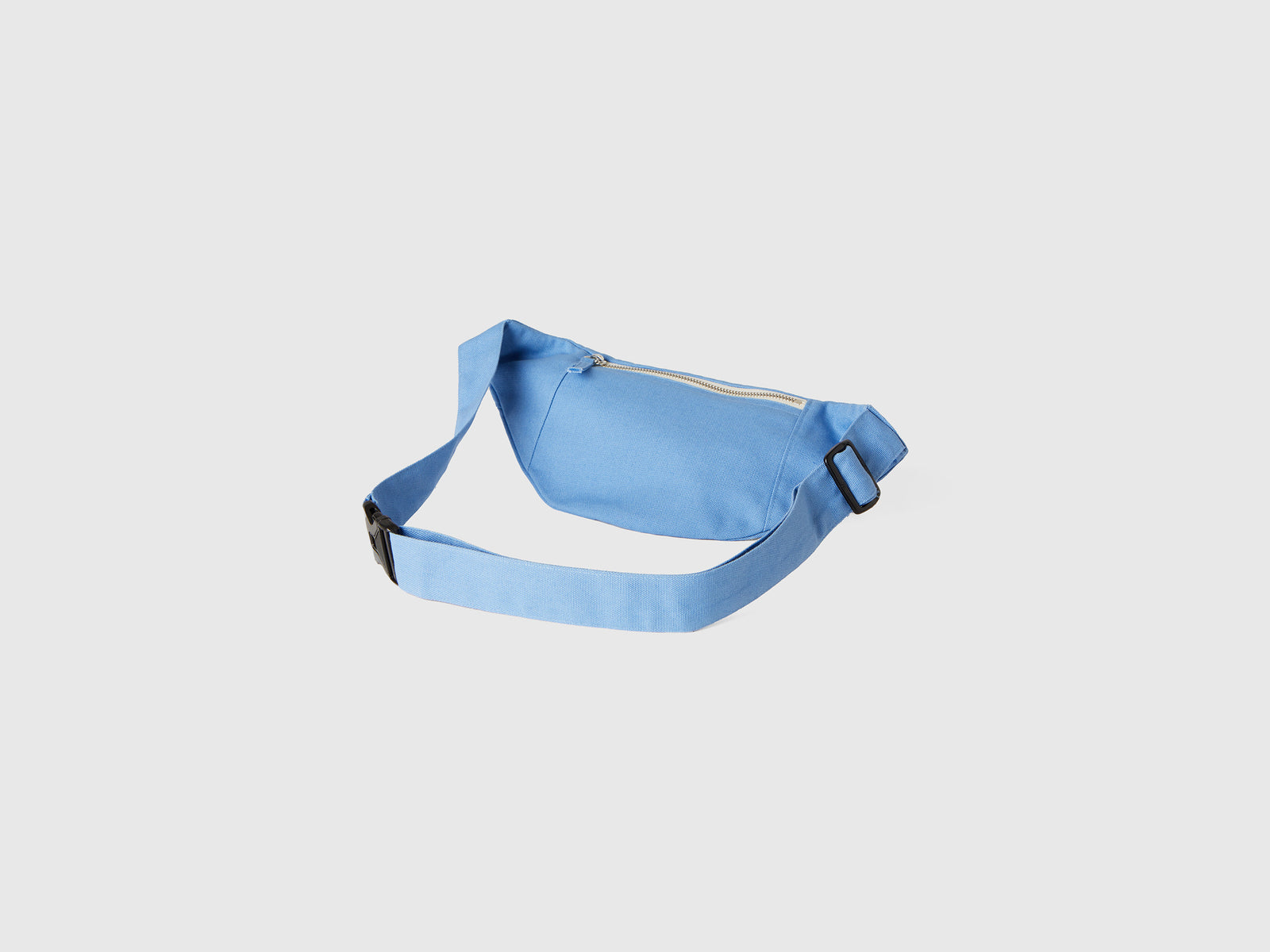 Marsupio in puro cotone da uomo azzurro 2 | Benetton Outlet
