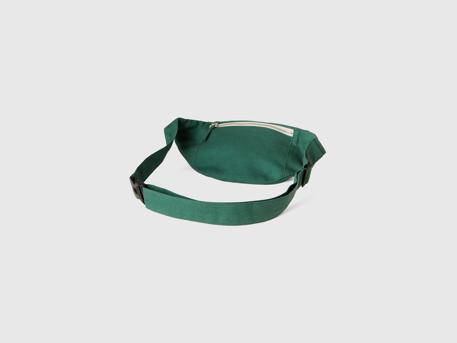 Marsupio in puro cotone da uomo verde militare 2 | Benetton Outlet