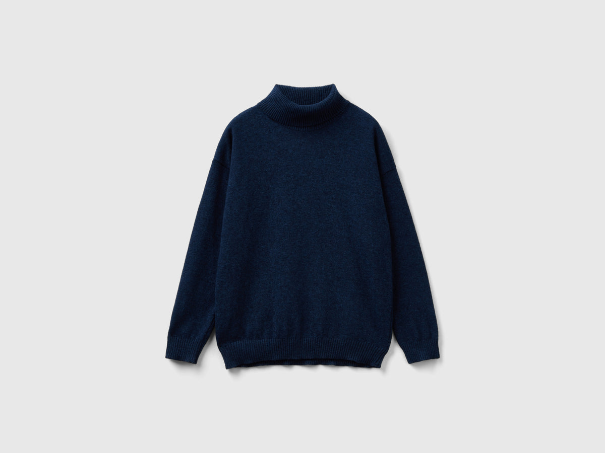 Wool and cashmere blend turtleneck