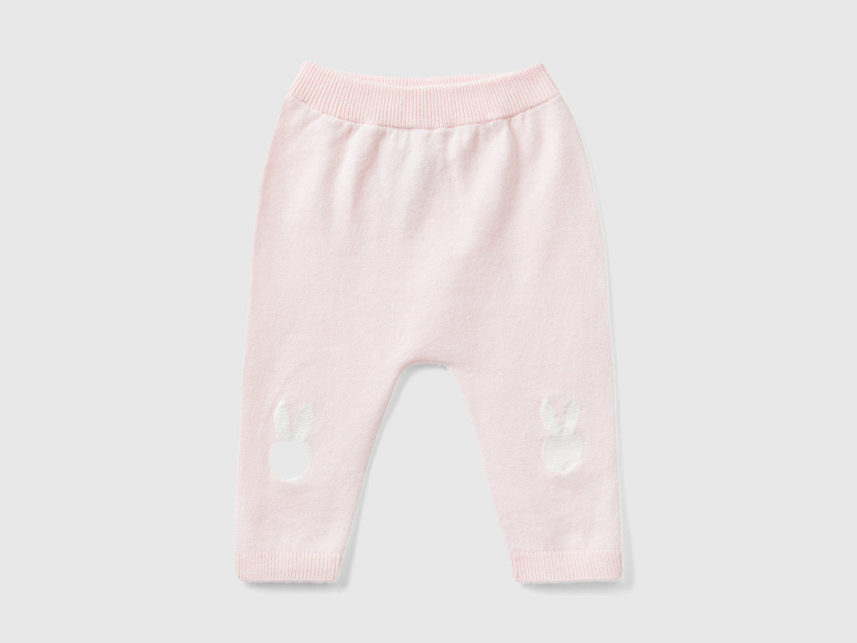 Pantalones de punto con inserción