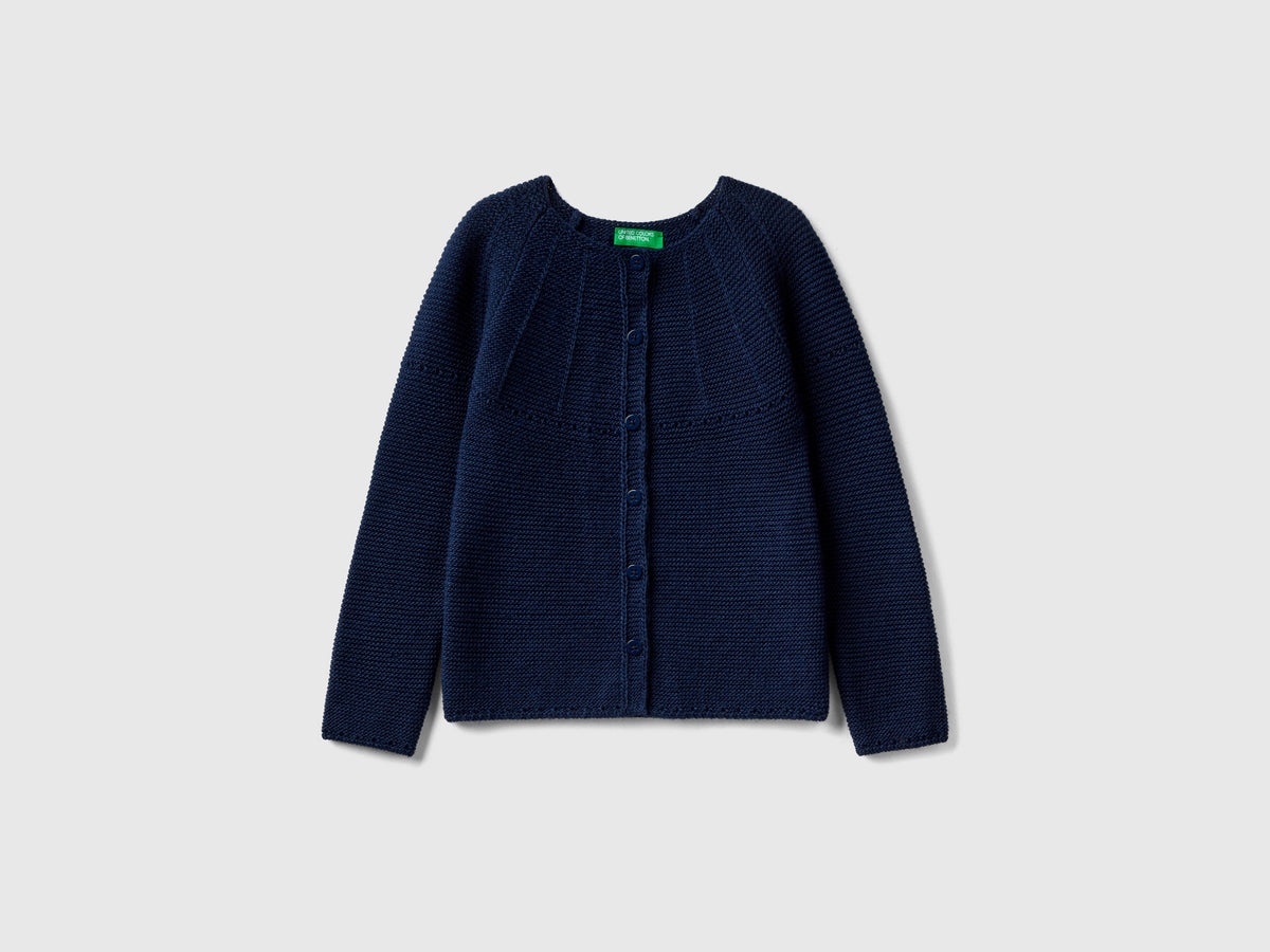 Cardigan con dettagli traforati