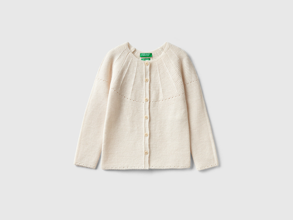 Cardigan con dettagli traforati
