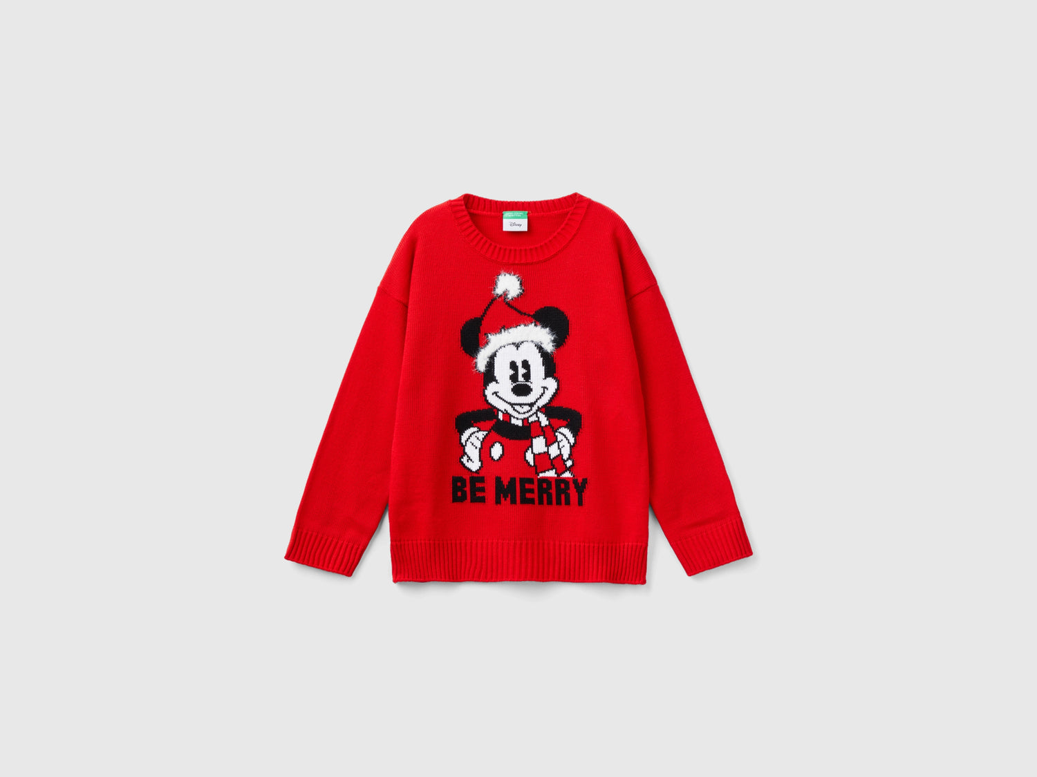 Mickey Mouse Christmas T-shirt da bambino rosso | Benetton Outlet