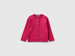 Cardigan con bottoni glitter