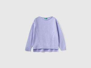 Maglia lavorata con giochi di punti