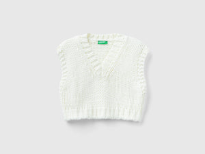 Gilet corto boxy fit