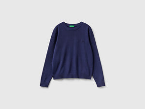 100% cotton crew neck sweater