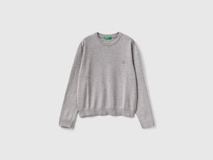 100% cotton crew neck sweater