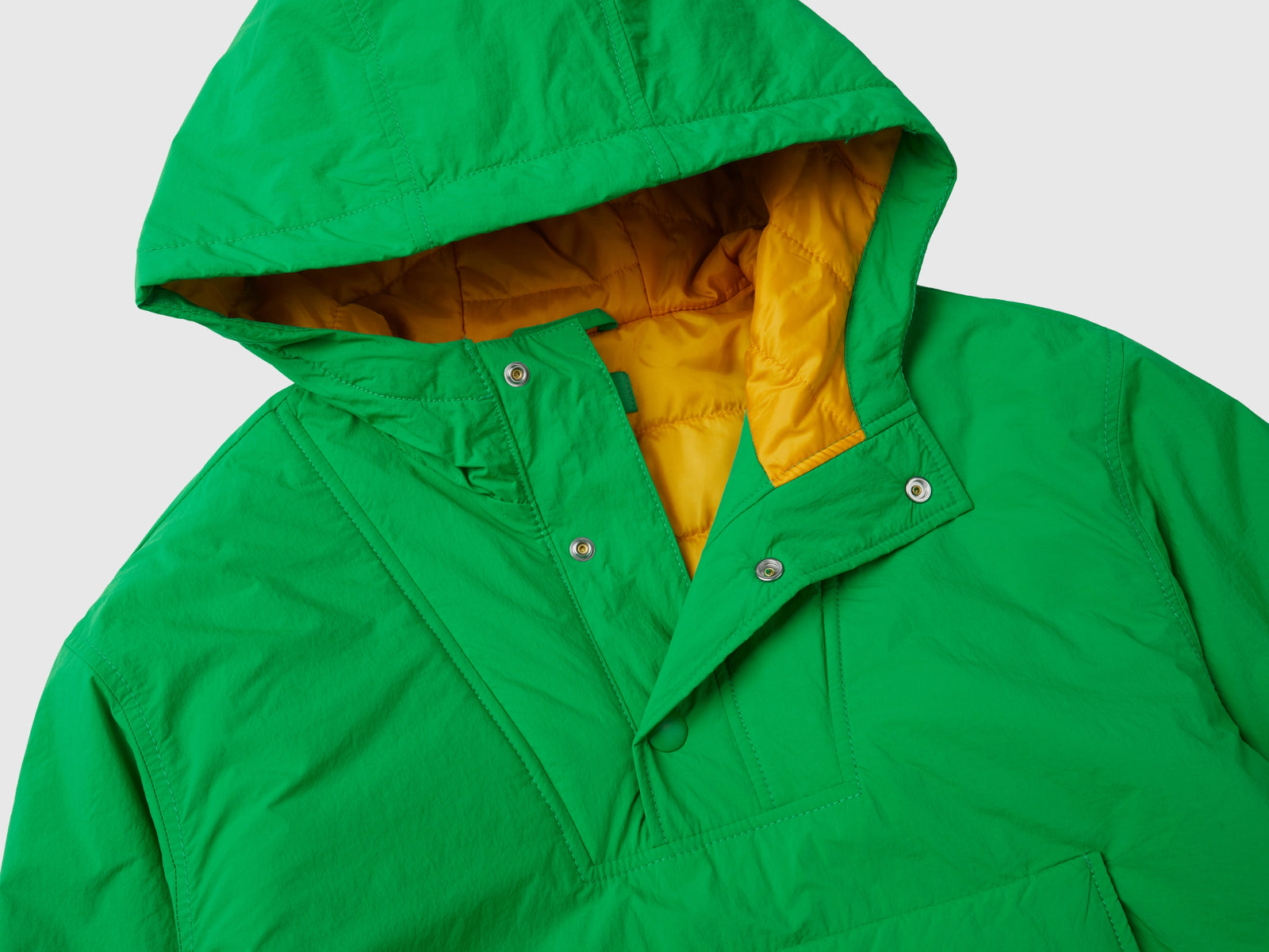 Giubbino con tascone da bambino verde 3 | Benetton Outlet