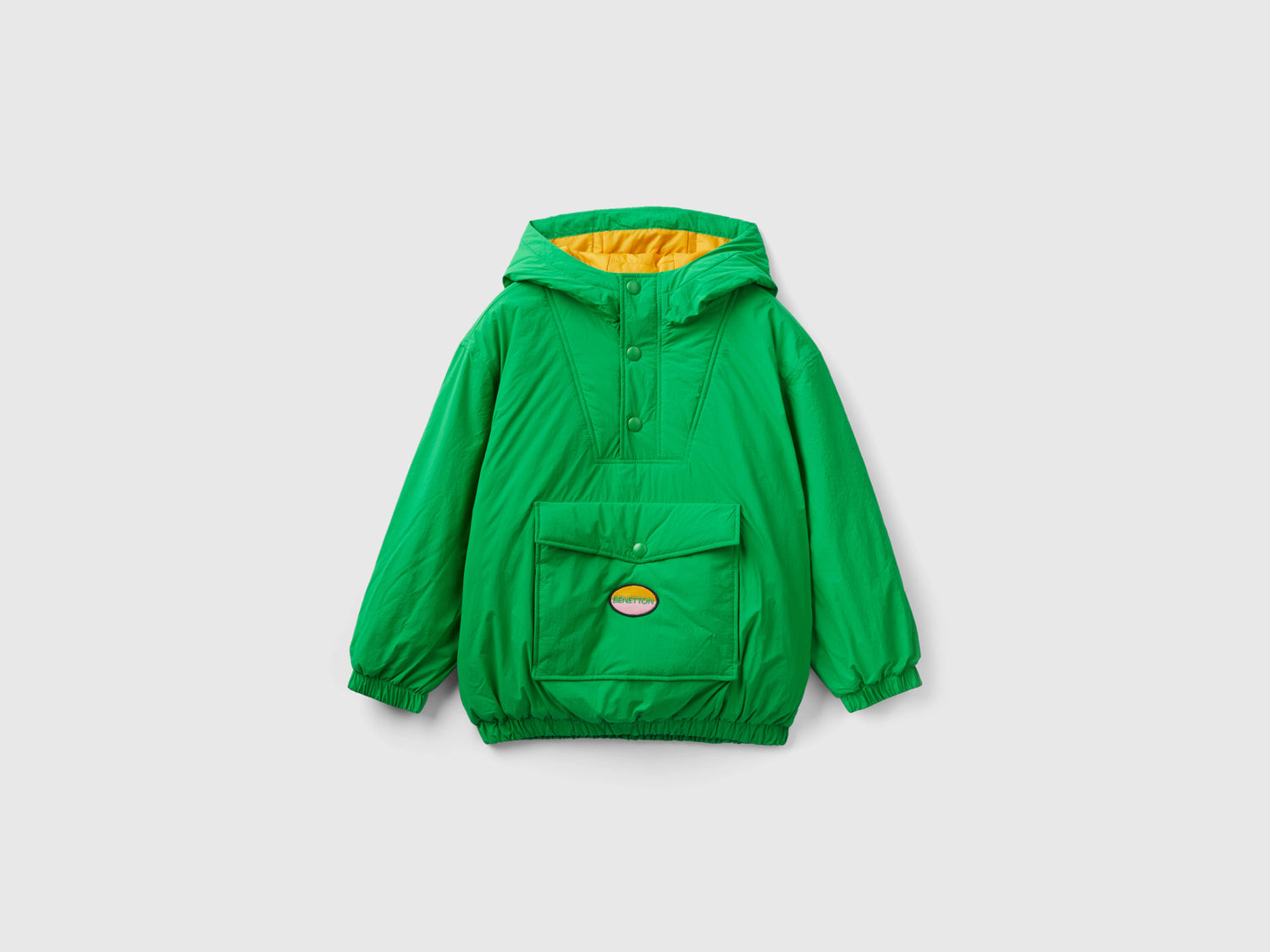 Chaqueta con bolsillo da bambino verde | Benetton Outlet