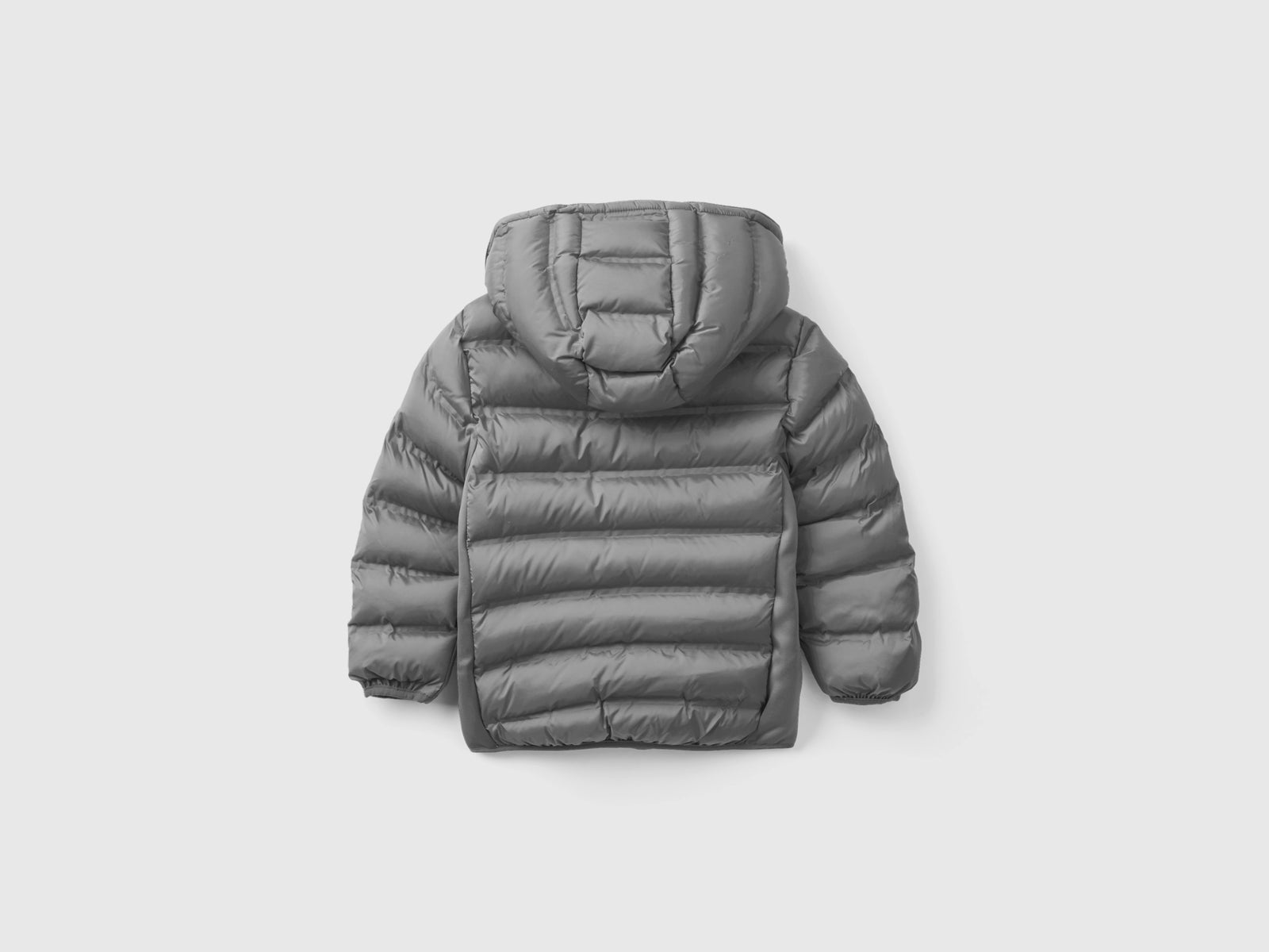 Giubbotto con dettagli in neoprene da bimbo grigio chiaro 2 | Benetton Outlet