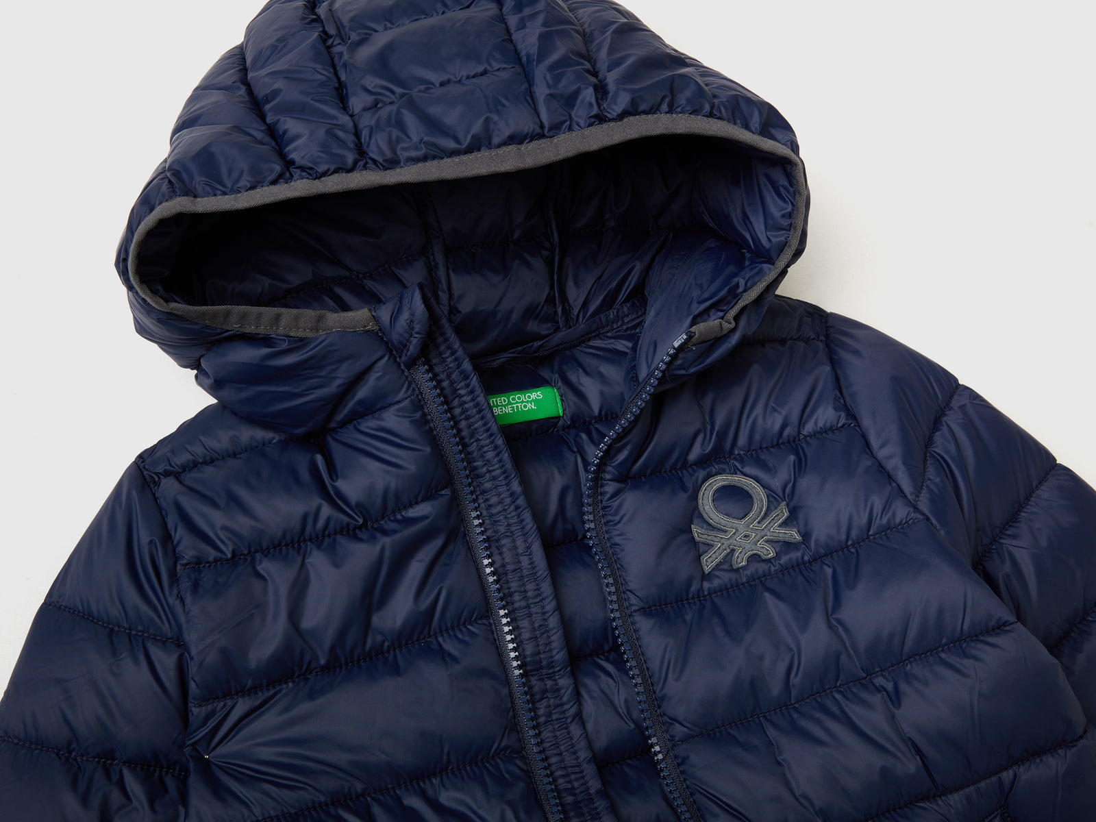 Giubbino in nylon "Rain Defender" da bimbo blu scuro 3 | Benetton Outlet