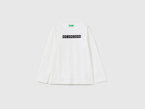 T-shirt a manica lunga con stampa
