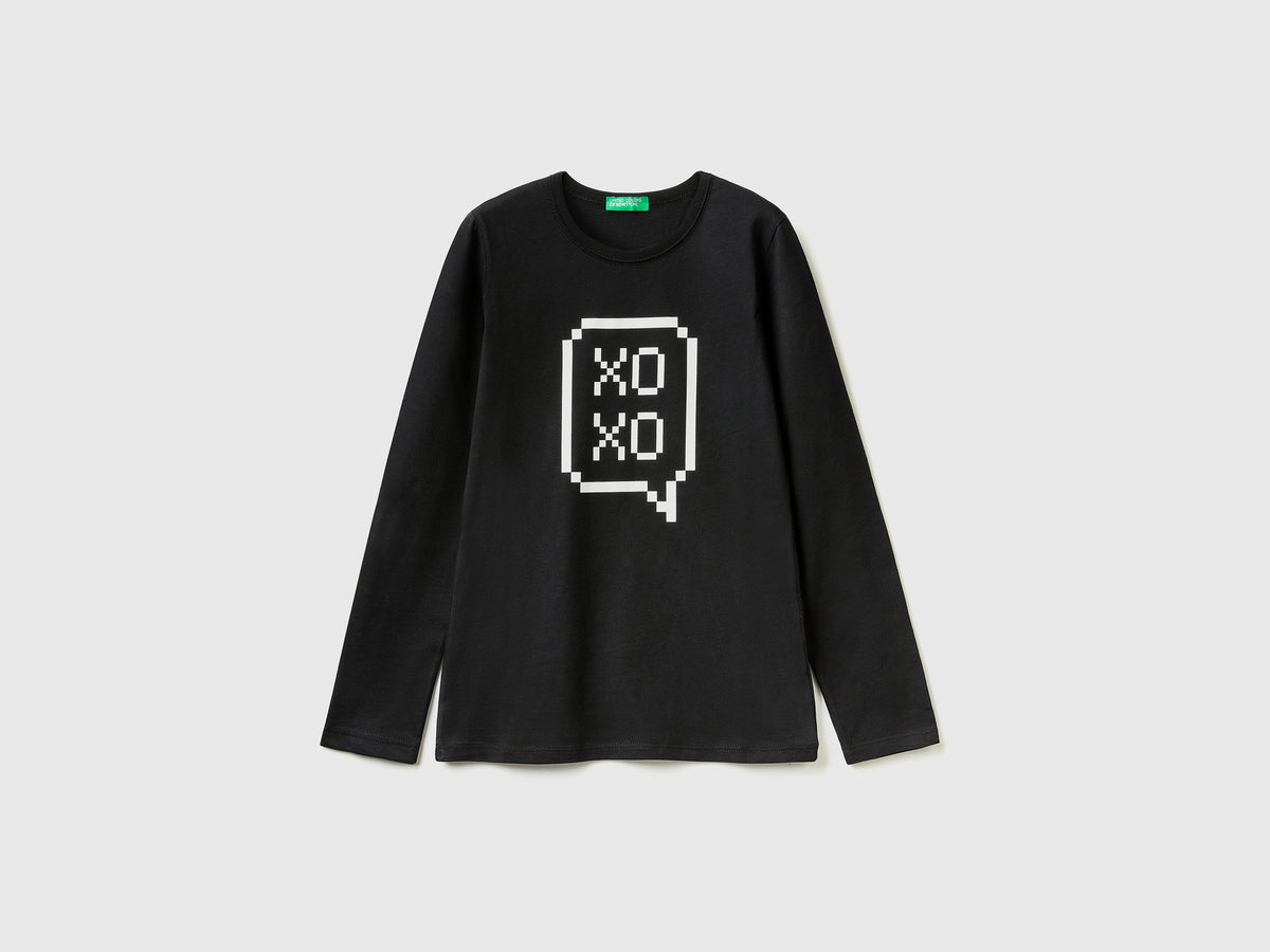 T-shirt manica lunga 100% cotone