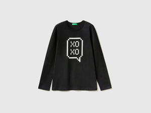 T-shirt manica lunga 100% cotone