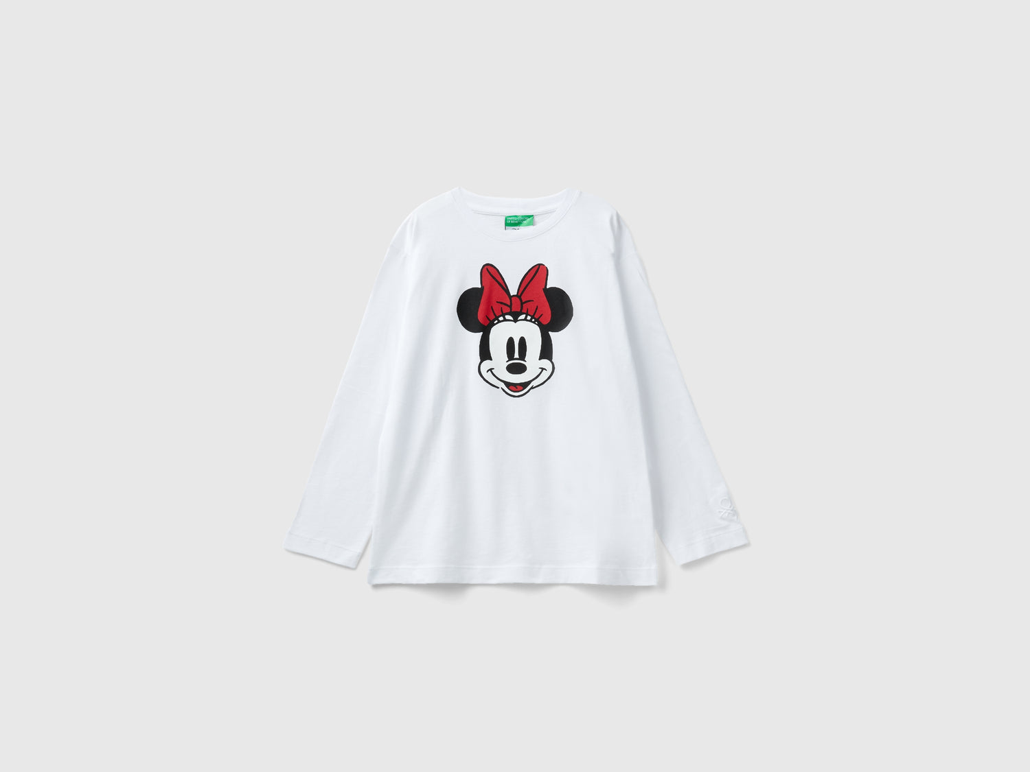 T-shirt con stampa Minnie da bambino bianco | Benetton Outlet