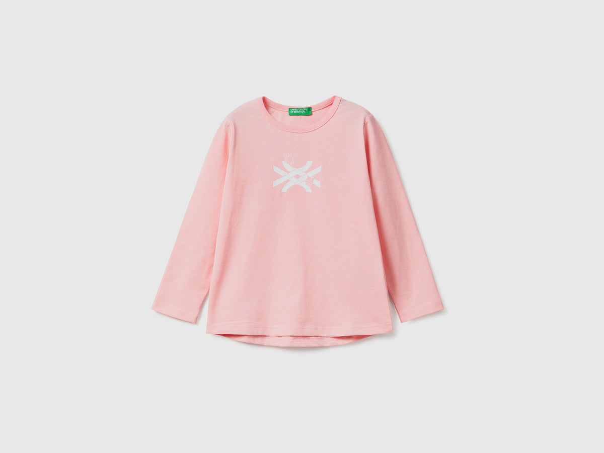 Maglietta con logo 100% cotone