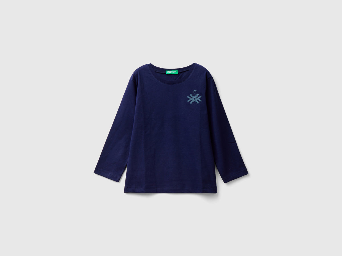 T-shirt manica lunga con logo