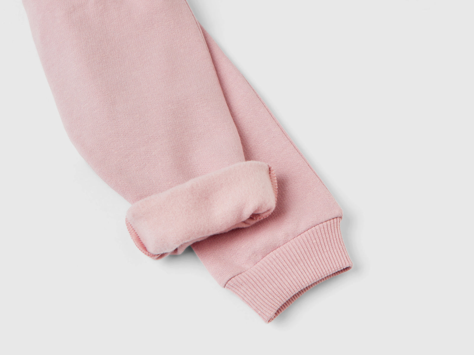 Joggers in tessuto riciclato da neonato rosa 2 | Benetton Outlet